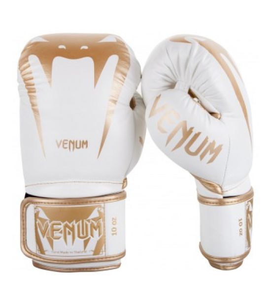 Боксерские перчатки VENUM GIANT 3.0 BOXING GLOVES - NAPPA LEATHER - WHITE/GOLD Боксерские перчатки VENUM GIANT 3.0 BOXING GLOVES - NAPPA LEATHER - WHITE/GOLD
